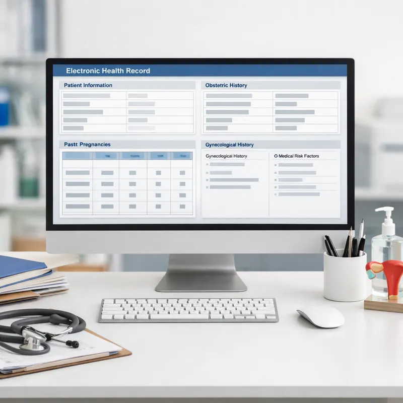 Expediente clínico electrónico con historial obstétrico completo